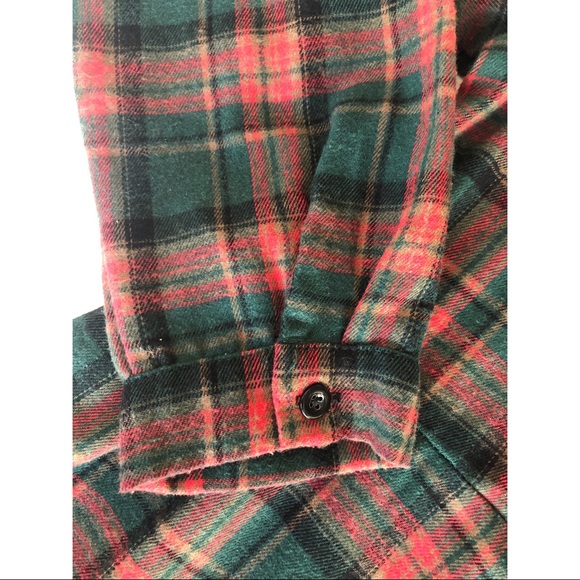 Plaid Long Sleeve Dress w Pockets & Button Cuffs - Picture 4 of 15
